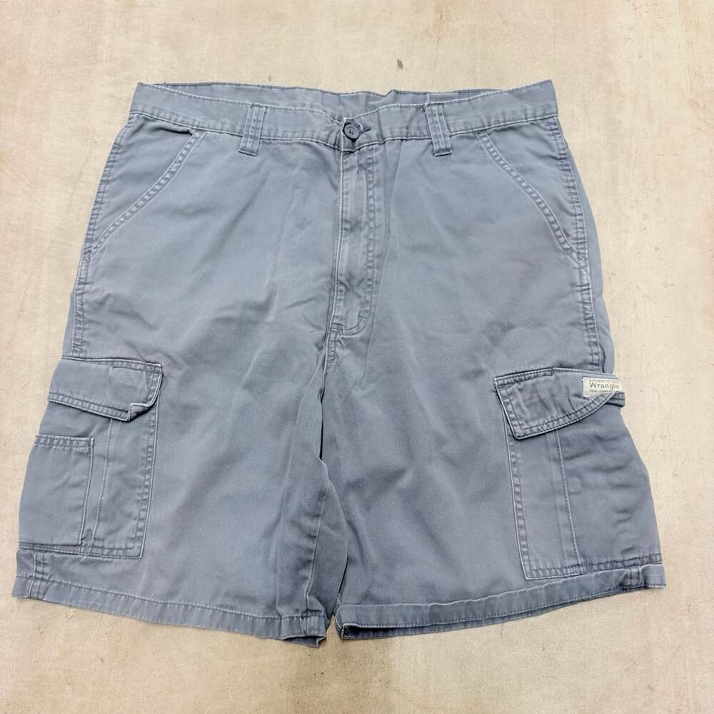 Wrangler Authentic Issue Real Comfort Cargo Shorts Gray Size 36